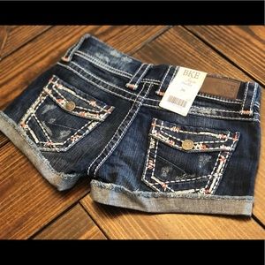 BKE Stella Low Rise Denim Shorts